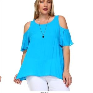 New Ladies Butterfly Cutout Sleeve Top